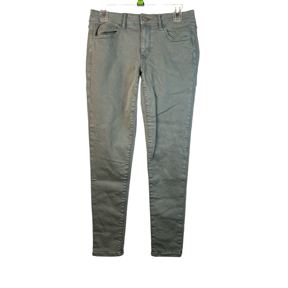American Eagle Pants 30x27 Womens 8 Regular Super Stretch X Jegging Sage Green